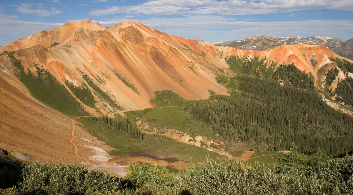 The Red Mountains along Corkscrew Gulch